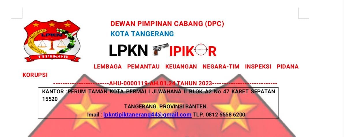 Bakal Heboh! LPKN Tipikor Akan Membawa SP3 Dugaan Korupsi Lahan RSUD Tigaraksa ke Istana