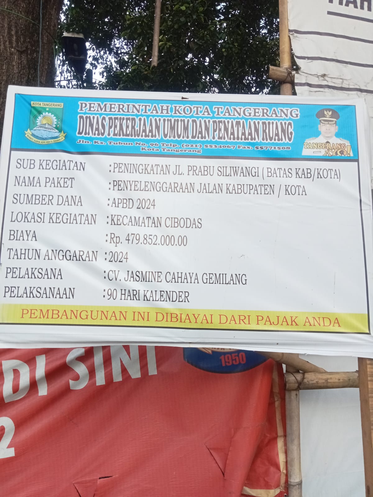 Proyek Peningkatan Jalan Prabu Siliwangi Kota Tangerang Terkendala Pro dan Kontra Warga