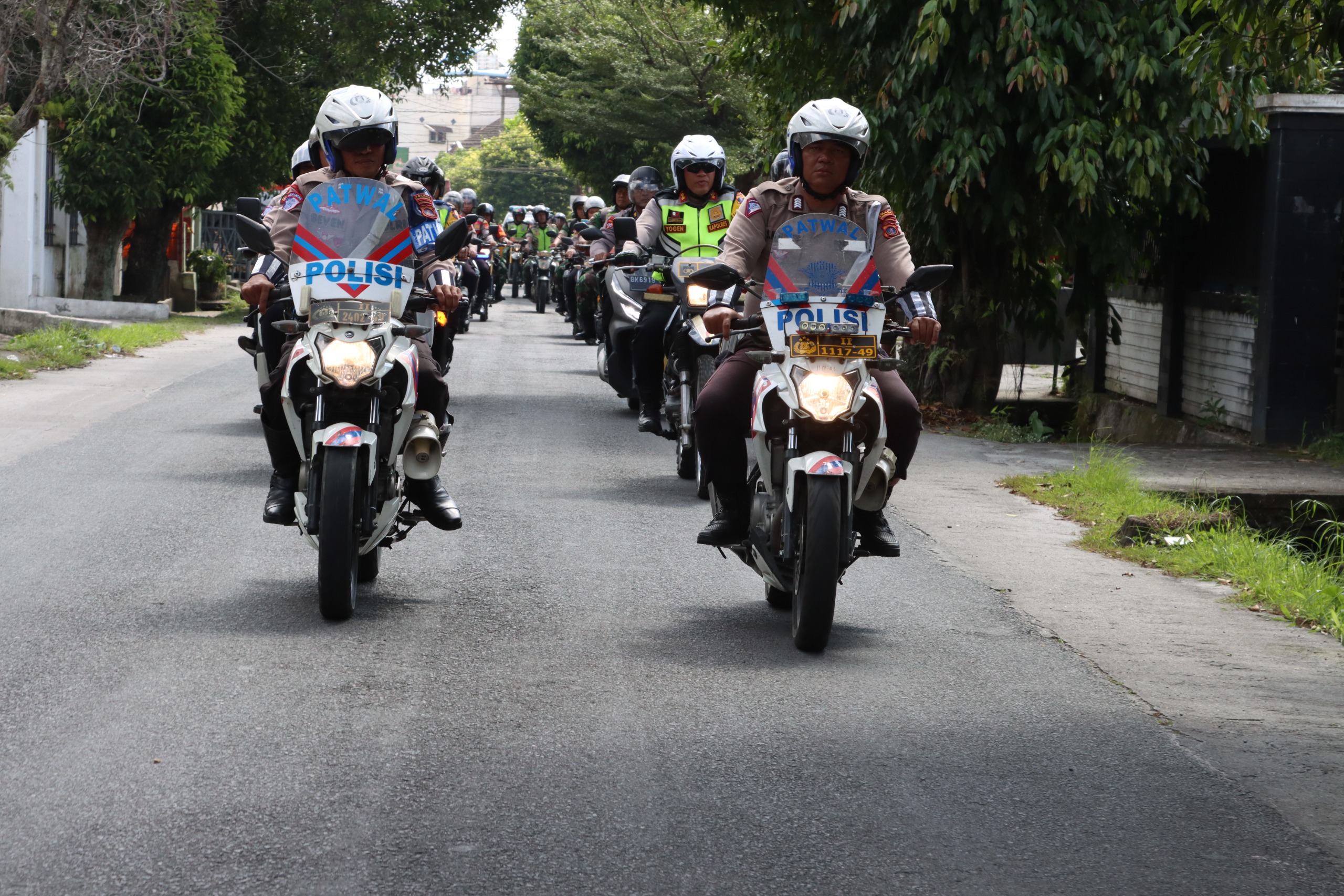 Kapolres Pematangsiantar Pimpin Patroli Skala Besar Cipta Kondisi Pelantikan Walikota dan Wakil Walikota Terpilih