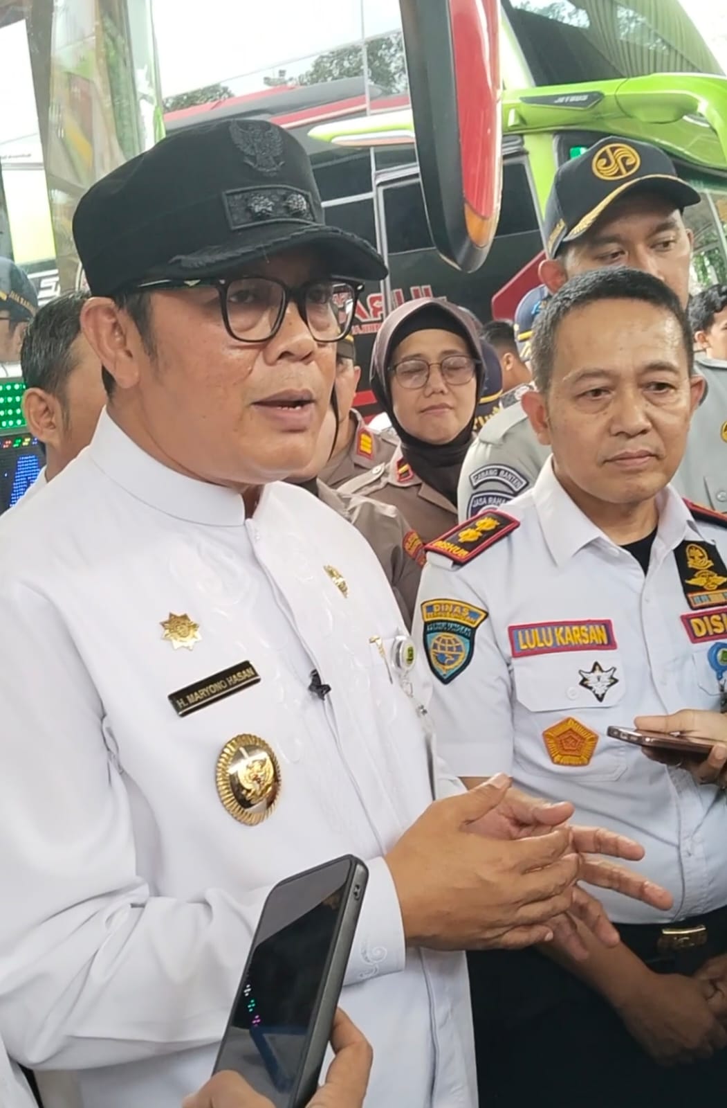 Jelang Arus Mudik, Wakil Walikota Maryono Hasan Sidak Kelaikan Armada Angkutan Lebaran di Terminal Poris Plawad