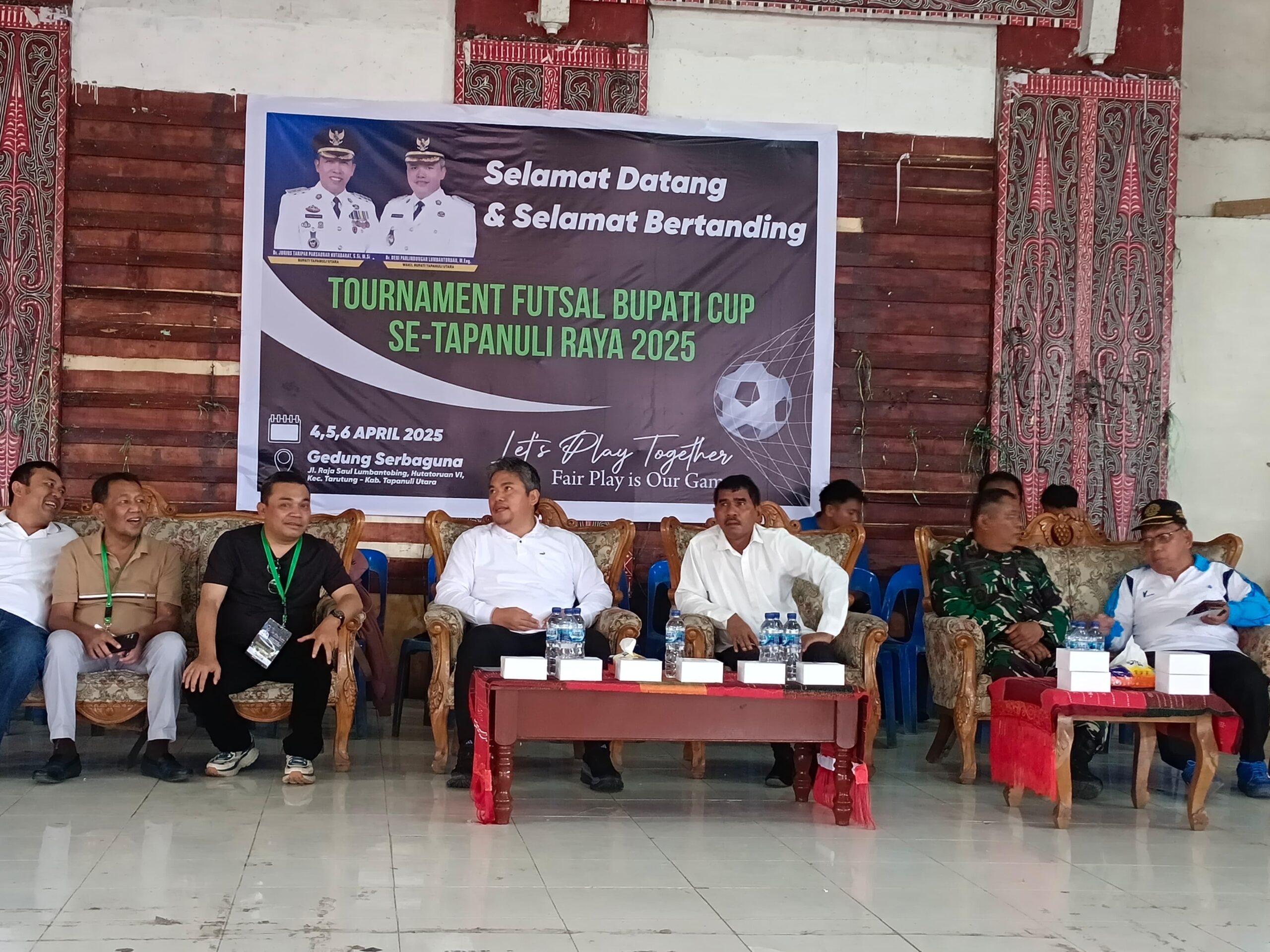 Wakil Bupati Tapanuli Utara Hadiri Pembukaan Tournament Futsal Bupati Cup 2025