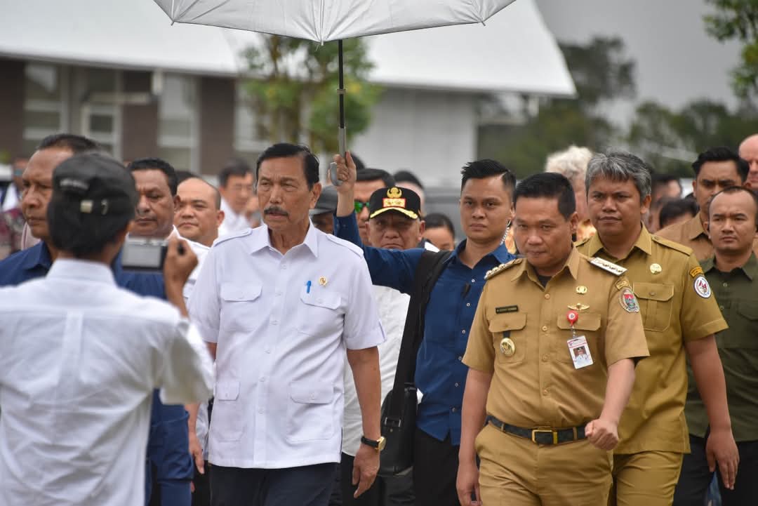 Ketua DEN RI Luhut Binsar Panjaitan Kunjungan Kerja ke TSTH2 Humbang Hasundutan