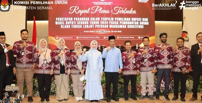 Ratu Rachmatu-Najib Terpilih Sebagai Bupati dan Wakil Bupati Kabupaten Serang Periode 2025-2030
